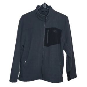 The North Face Chimborazo Jacket Mens XL Black Fleece‎ Full Zip Sherpa Lined